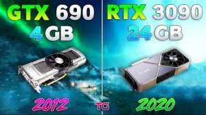 GTX 690 vs RTX 3090 - 8 Years Difference