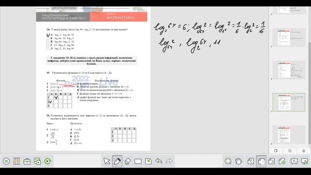 Демонстраційний варіант НМТ 2022, математика | Розв'язки усіх завдань | ЗНО 2022 смотреть онлайн