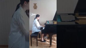 Фортепианный дуэт: Мустафаева Айза и Мустафаева Зара - А.Рубинштейн Вальс-каприс, преп.Вализер С.И.