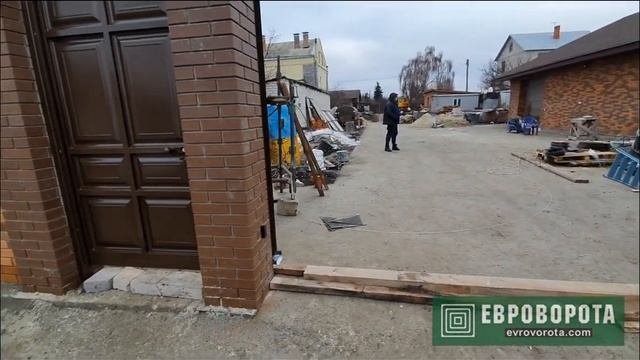 Филенчатые ворота автоматические от Евроворота