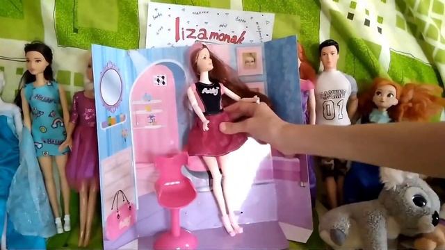 Барби - парикмахер ?♀️ Кукольный набор парикмахера распаковка #lizamonak смотреть онлайн