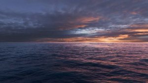 Бесплатный Футаж 4К - Фон океана на закате в бесконечном цикле версия 01