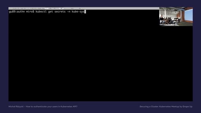 Kubernetes Meetup by Grape Up - How to authenticate your users in Kubernetes API смотреть онлайн
