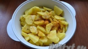 Курица с картошкой в микроволновке