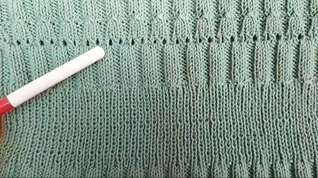 НЕЖНОЕ платье - туника с оригинальной горловиной спицами для девочки 11 лет. Обзор.