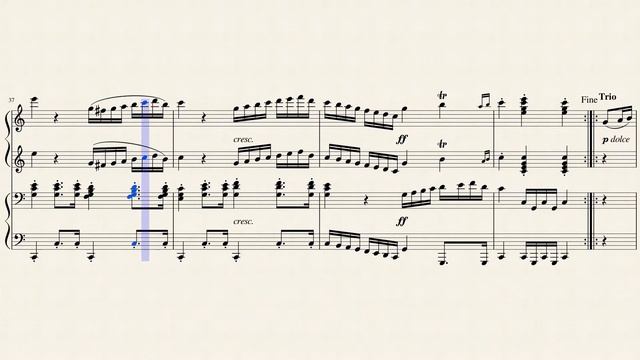 Beethoven  March for Piano Four-Hands Op. 45 No. 1
