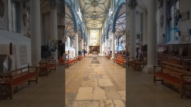 A window into Old St Paul's.