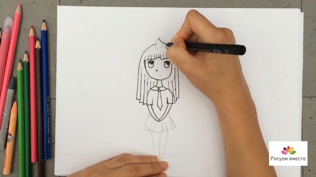 Как нарисовать девочку / How To Draw Girl