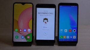 SAMSUNG Galaxy A01 vs XIAOMI Redmi Go vs HUAWEI Y5 Lite Incoming Calls