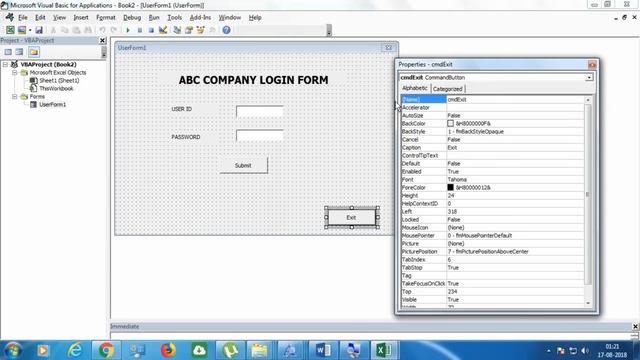 How to add Clear button in Userform? || EXCEL VBA Userform Series|| Userform Part -3