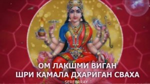 Лакшми/Мантра Богини Лакшми/ОМ ЛАКШМИ ВИГАН ШРИ КАМАЛА ДХАРИГАН СВАХА