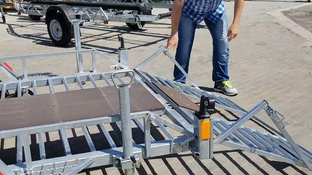 Прицеп для перевозки квадроциклов. смотреть онлайн