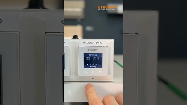 ETHERMA Thermostat eTOUCH PRO - Einstellen des Wochenprogramms смотреть онлайн