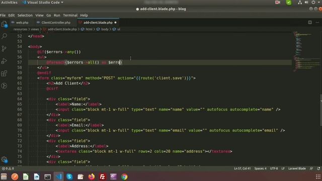 Laravel Form validation | Server side validation using Laravel | laravel 8 | Learning Points