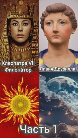 Клеопатра и Ливия Друзилла "Солнце Древнего Египта и Луна Античного Рима." (Часть 1)