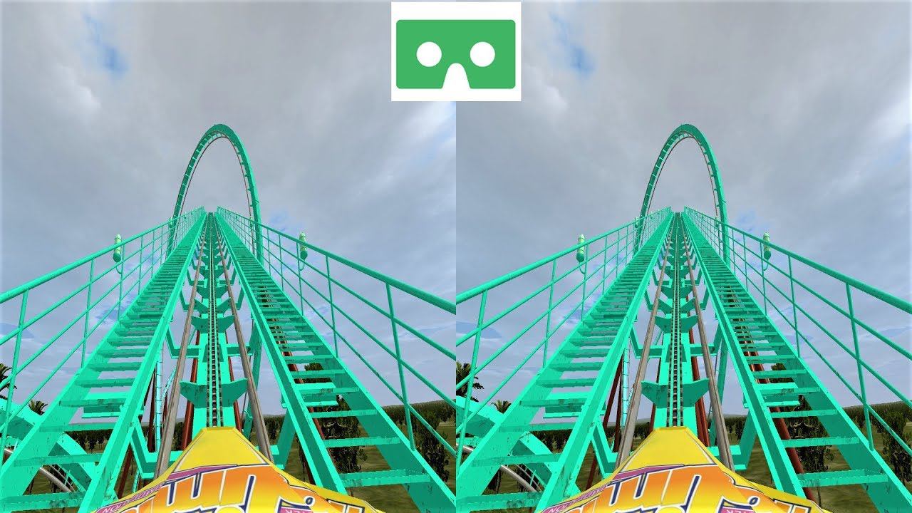 Roller Coaster 25 Американские Горки видео для VR очков 3D SBS VR box