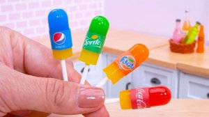 Amazing Coca Cola M&M Skittles Rainbow Jelly Bottle 🌈 Making Miniature Honey Jelly Bottle Recipes ❤