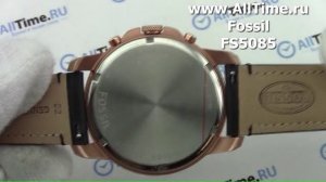 Обзор. Мужские наручные часы Fossil FS5085 с хронографом