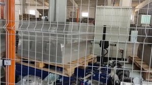 Упаковка бордюрного камня в стретч плёнку | Паллетообмотчик ROBOPAC ROTOPLAT 3000HD