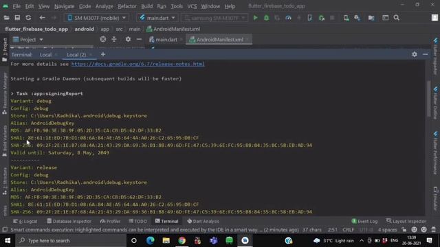 Flutter Firebase Setup | Generate SHA1 Key | Flutter Firebase - Part 1 | @flutterstudio