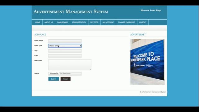 Advertisement Management System | PHP and MySQL Project Source Code | PHP MySQL CRUD Project