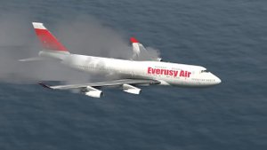 Boeing 747 Emergency Landing On Water After Two Engines Malfunction | X-PLANE 11
