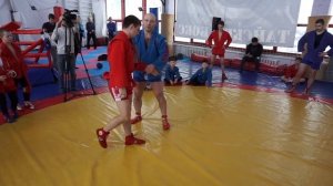 САМБО/ВЫХОД ЗА НОГУ С КОСОГО ЗАХВАТА/ЗМС С.Е ЛОПОВОК