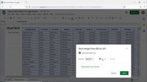 How to Alphabetize Data by Sorting in Google Sheets to Organize Data