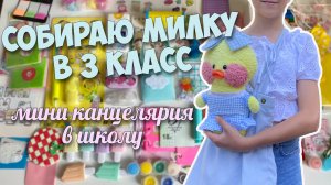 Собираю Милку в 3 класс! Школьная канцелярия!