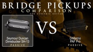 Seymour Duncan DIMEBUCKER SH-13 vs DiMarzio PAF PRO - Bridge Guitar Pickup Comparison Tone Demo
