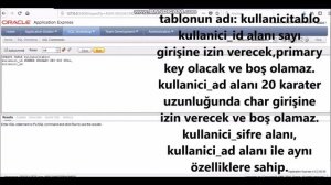 ORACLE 11G EXPRESS CREATE TABLE | Oracle 11G Express Tablo Oluşturma