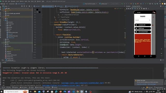 RangeError (index): Invalid value: Not in inclusive range in Listview SOLVED Flutter
