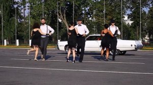 Съемки танца-клипа под песню Puttin' on the Ritz