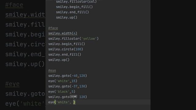 Smiley emoji in Python Turtle #pythonturtle #python  #pythonvideos #youtube #technology