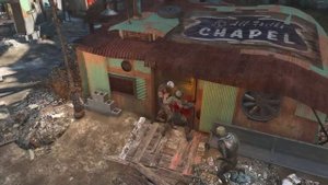 Fallout 4 NPC Battle: Raiders attack Diamond City