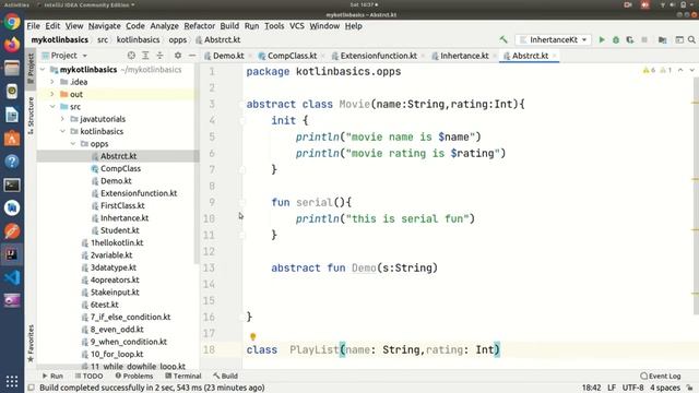 Kotlin Abstract Class | Part 25
