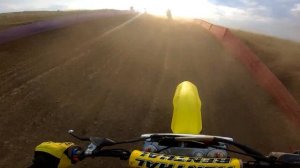 Второй заезд, мотокросс Темрюк, класс любители, мотоцикл Suzuki RM 125 1996 года