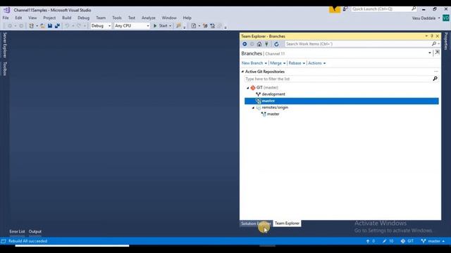 how to use GIT in visual studio step by step смотреть онлайн