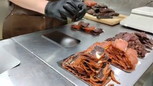 Сыровяленое мясо косули оленины