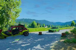 Столбы против Автомобилей BeamNG Drive