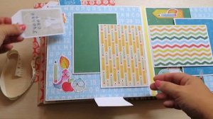 Школьный альбом для первоклассницы Cool School (Фабрика Декору). Скрапбукинг