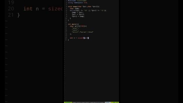 how to sort strings  in cpp