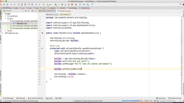 27 Android Material Design- Alert Dialog Box in Android 1 смотреть онлайн