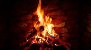 Burning Fireplace. Relaxing Fireplace with Crackling Fire Sounds, 2 HOURS, No Music, HD