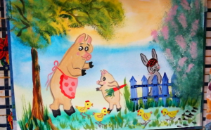 Как нарисовать сказку про поросёнка Чуню