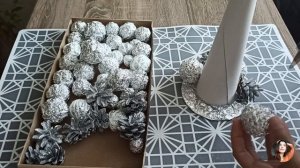 ЕЛКА ИЗ ФОЛЬГИ СВОИМИ РУКАМИ/СУПЕР ИДЕЯ НОВОГОДНЕГО ДЕКОРА ИЗ ФОЛЬГИ/КОНУСНАЯ ЕЛКА DIY/ЁЛКА2021