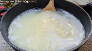 Моцарелла дома из 2 ингредиентов. ОНА ТЯНЕТСЯ! СЫР из МОЛОКА в домашних условиях. PAZANDA_AISHA