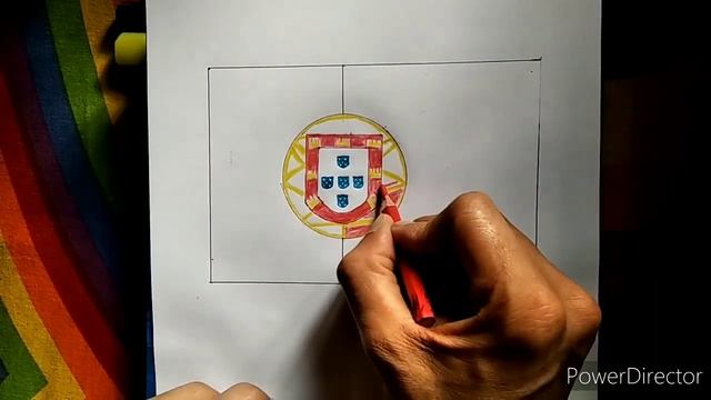 Portugal Flag|How to drew Portugal flag step by step |#art #drawing #howtodraw смотреть онлайн