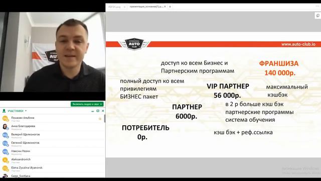 Презентация International Auto Club от 7 марта 2018. Щелконогов Е.В.