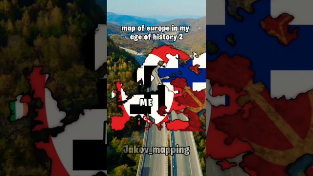 map of europe in age of history 2#mapping #geography #europe #viral  #ageofhistory2 #capcut